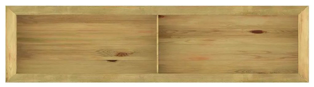 impregnált fenyőfa magaságyás 196 x 50 x 50 cm