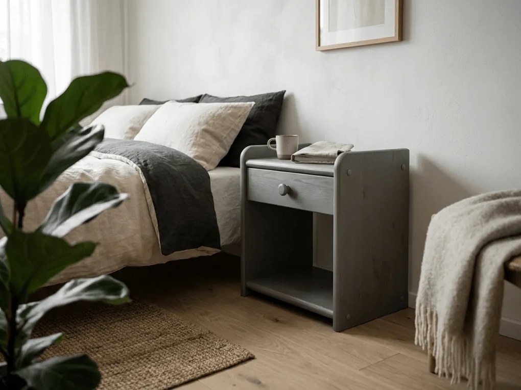 Éjjeliszekrény Ilona szürke