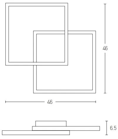 Zambelis 2026 - LED Dimmelhető felületre szerelhető csillár LED/25W/230V fekete