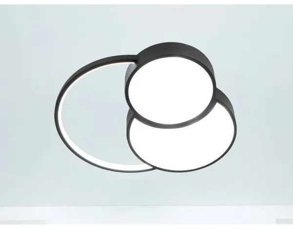 LED Dimmelhető mennyezeti lámpa LED/60W/230V 3000-6500K fekete + távirányító