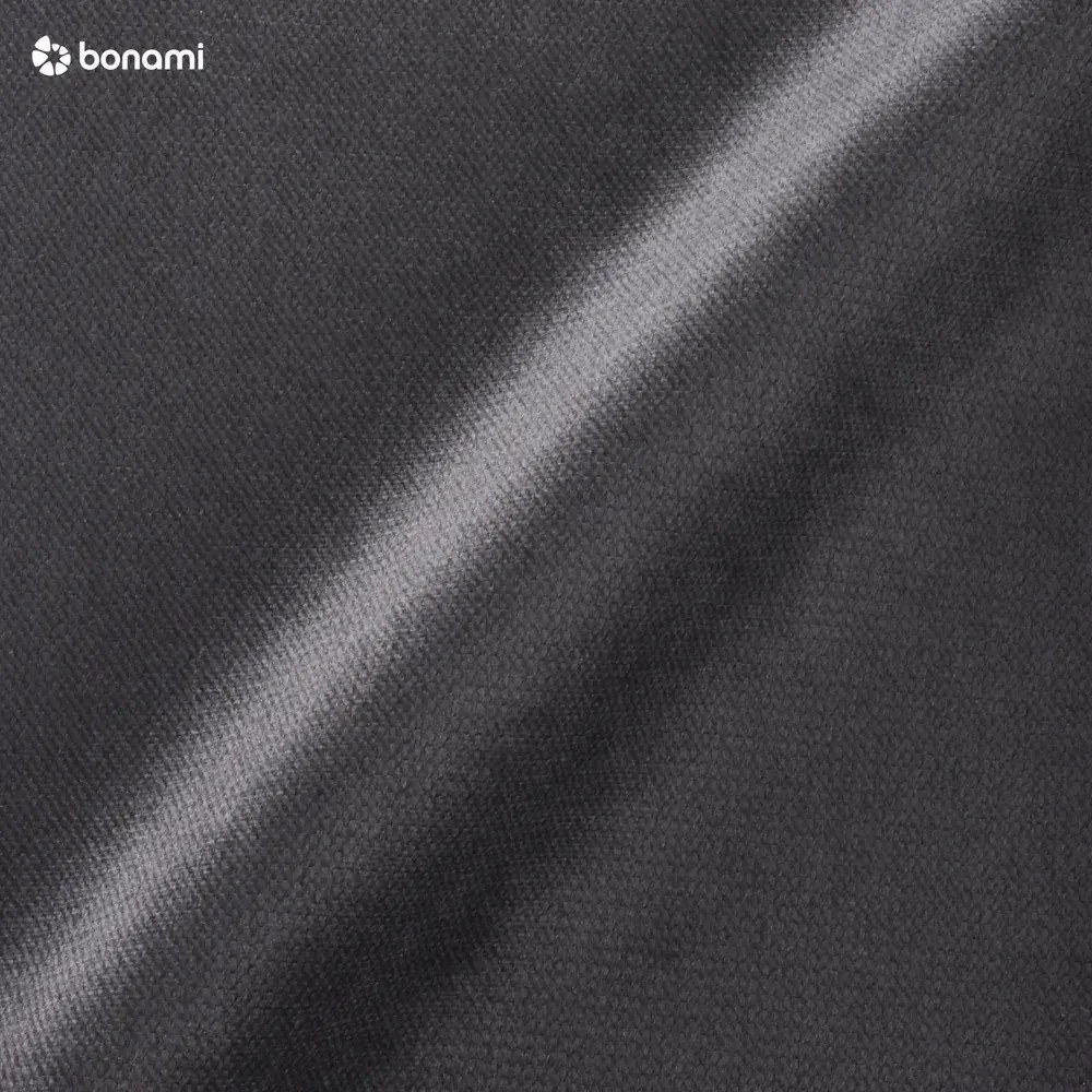 Sötétszürke bársony kinyitható sarokkanapé (jobb oldali) Lofty Lilly – Miuform