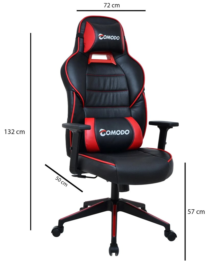 Irodai gamer szék Nobute (piros + fekete) . 1093831