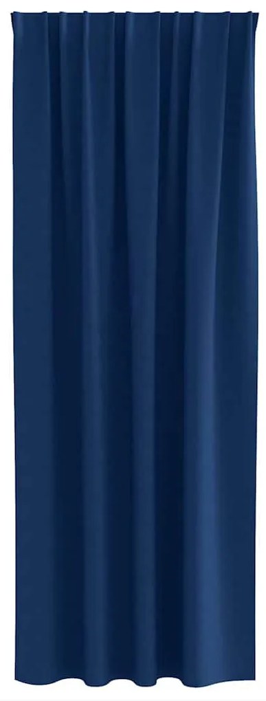 Függönyök függönyökkel 2 pcs Sötétkék 225x140cm Poliészter