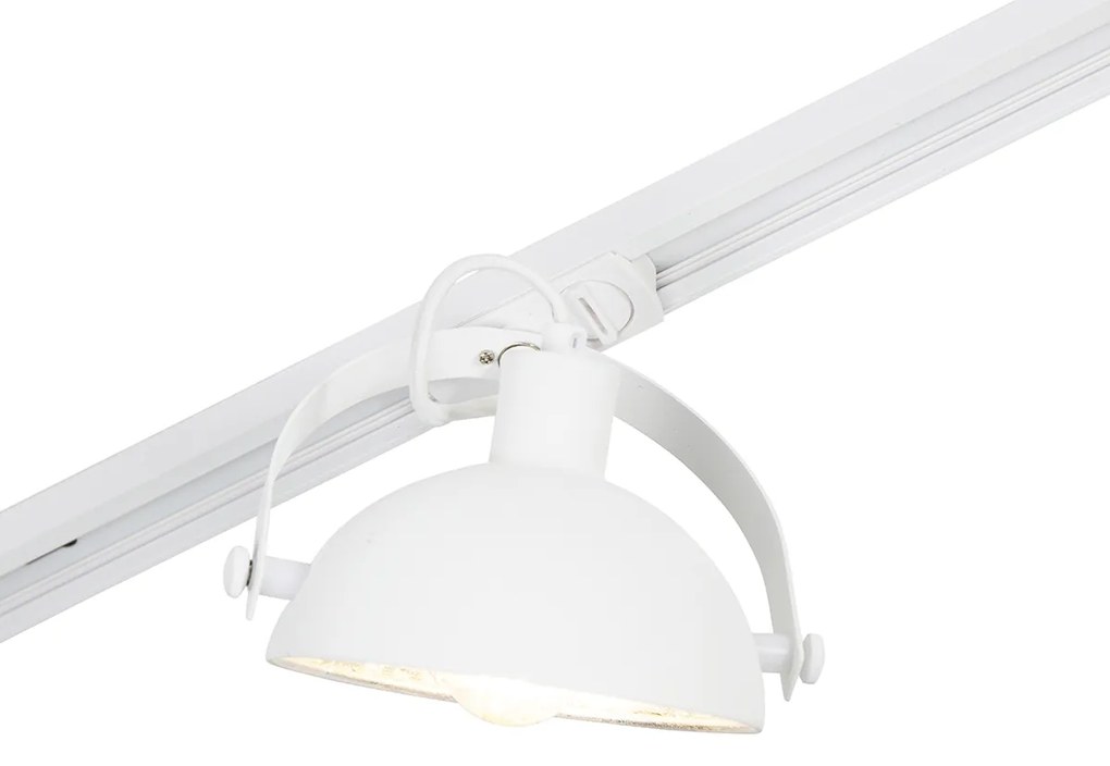 1 fázisú sínrendszer 3 állítható fehér spotlámpával - Magnax