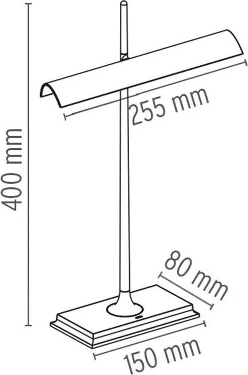 Banklámpa Fekete FLOS F3440030