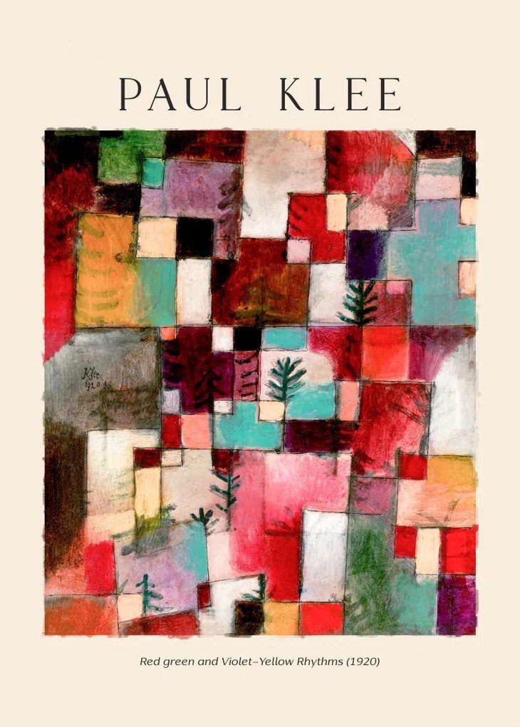 Paul Klee Színek Ritmusai poszter A2 59.4x42cm #240