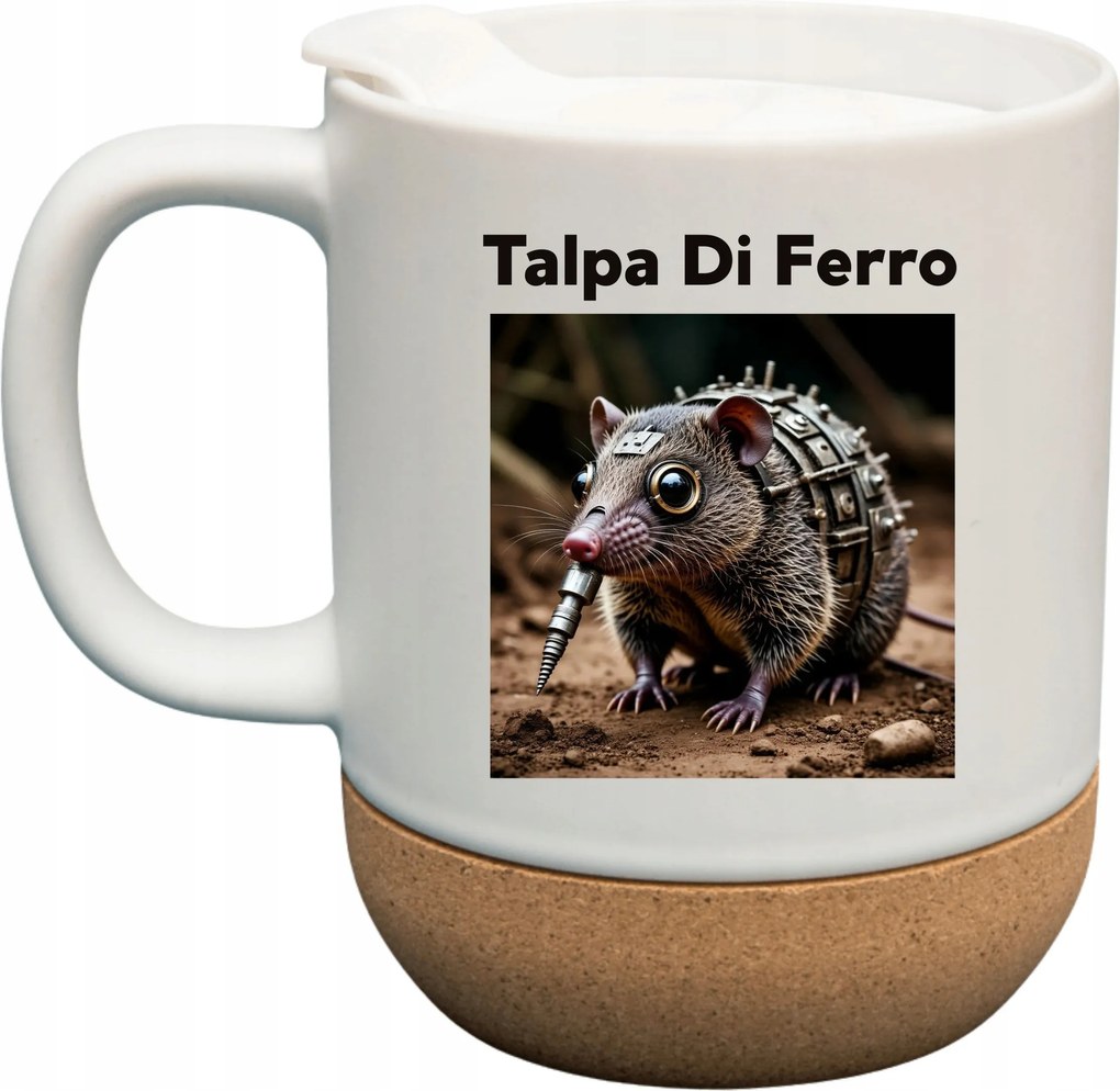 Bögre Fehér Parafa Viral Italian Brainrot Mem Tiktok Talpa DI Ferro