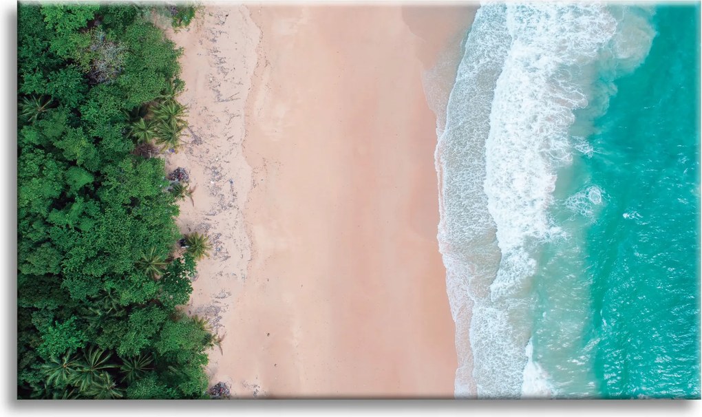 Vászonkép Fák Vízpart Óceán Hullámok 100x60 cm Ideális ajándék