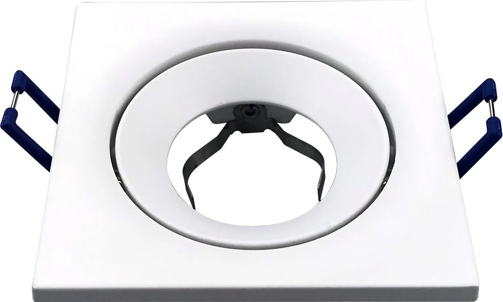 LED-es mennyezeti halogén lámpatest négyzet Fehér Matt