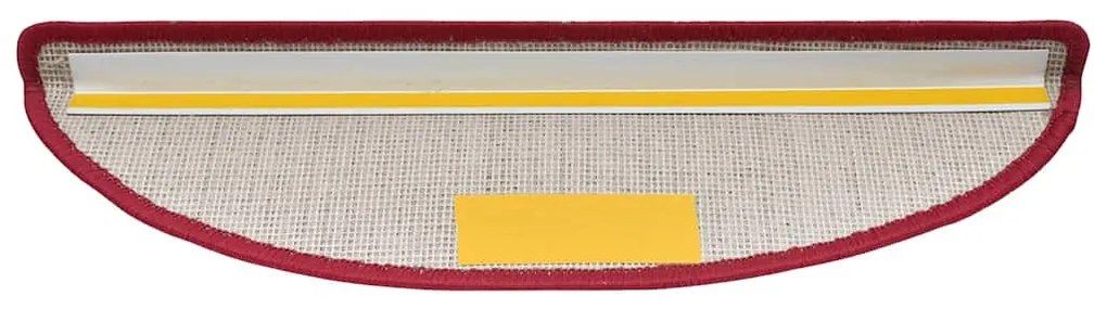 20 db lépcsőszőnyeg 56 x 17 x 3 cm bordó félkör alakú