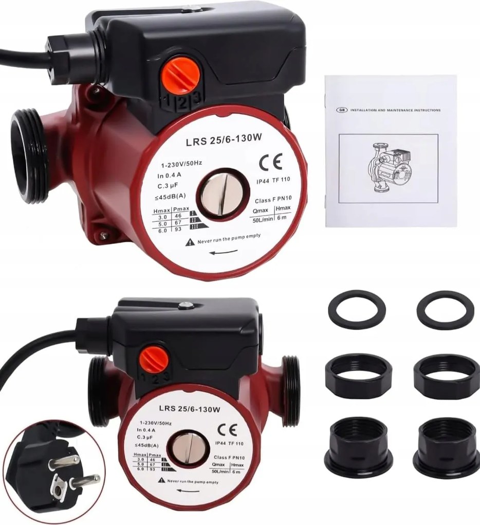 Keringető szivattyú háztartási vízhez meleg víz magas nyomás 50 l/min 6 m