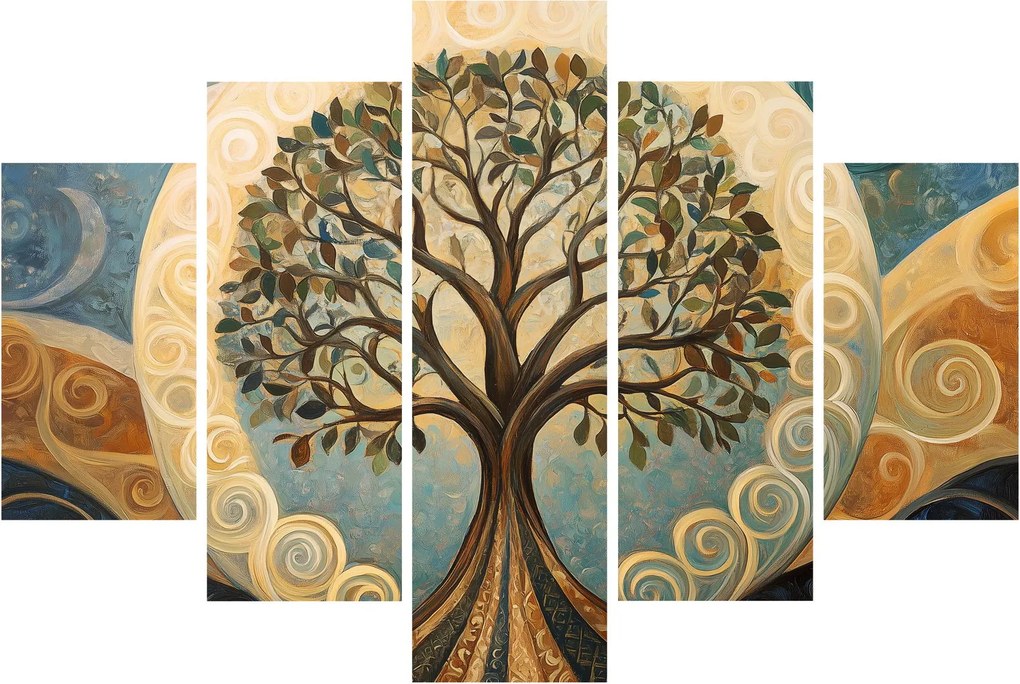 Kép – Életfa és spirálok (150x105 cm)