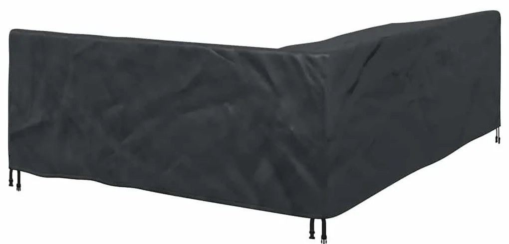 Kültéri bútorhuzat Fekete 250 x 180 x 80 cm 210D Oxford Szövet