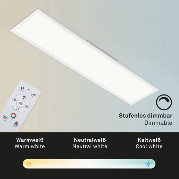 Brilo - RGBW Dimmelhető mennyezeti lámpa SLIM LED/40W/230V + távirányító