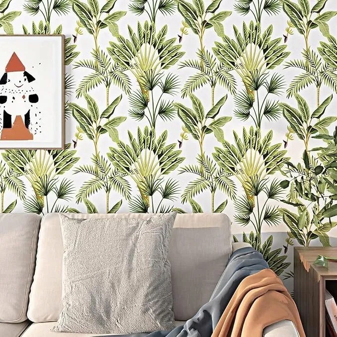 Öntapadós tapéta 44,5×700 cm trópusi pálmalevél