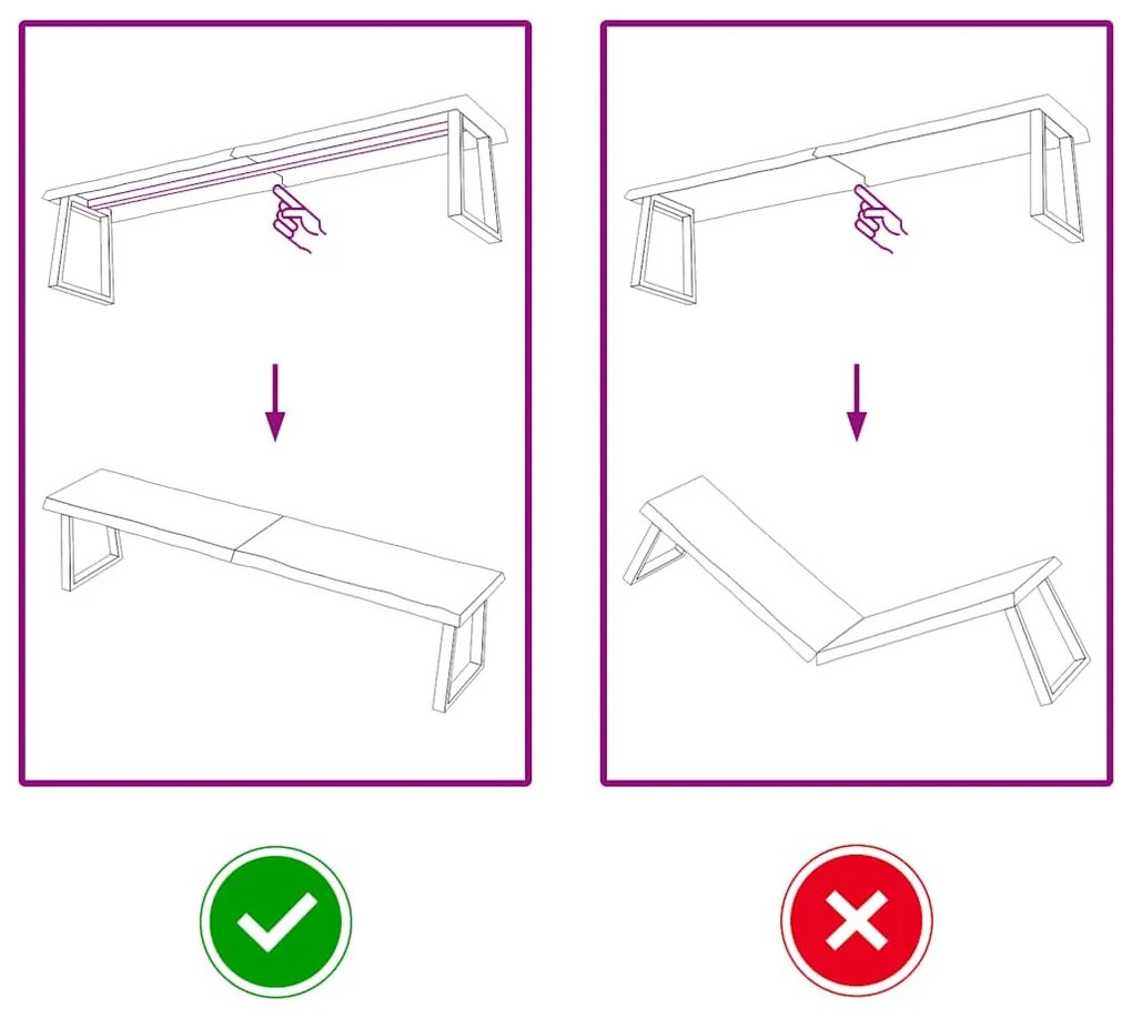 világosbarna kezelt tömör asztallap 180x40x(2-6) cm