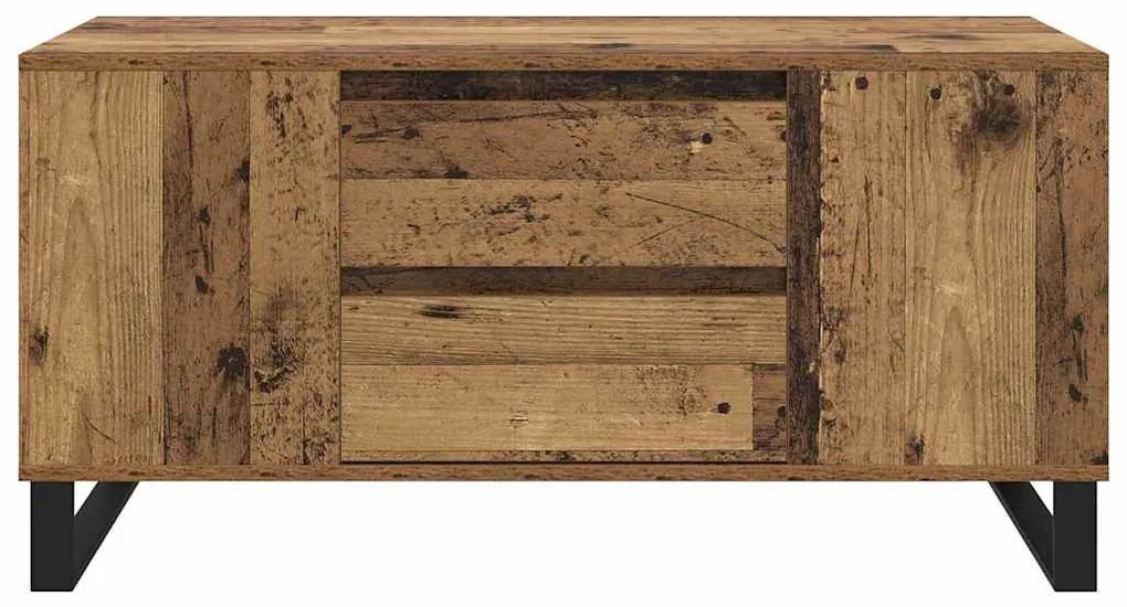 vidaXL Dohányzóasztal Öreg fa 102 x 44,5 x 50 cm Faanyag