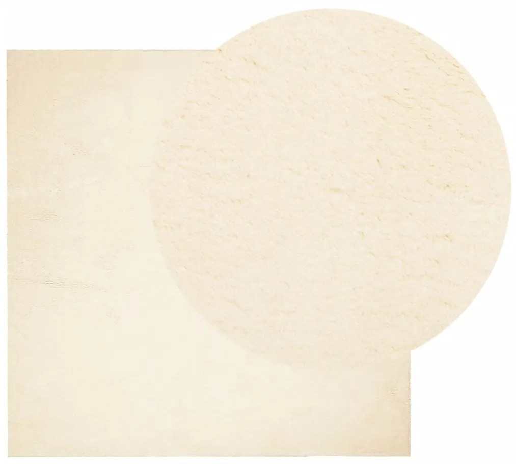 HUARTE krémszínű rövid szálú puha és mosható szőnyeg 200x200 cm