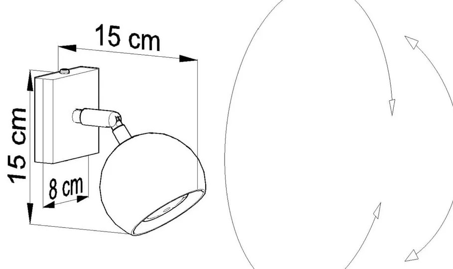 Ollo fehér falilámpa - Sollux