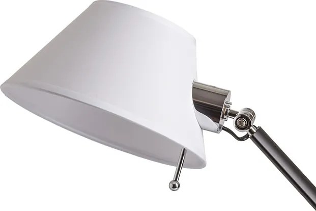 RENDL MONTANA stolní bílá/černá chrom 230V LED E27 11W