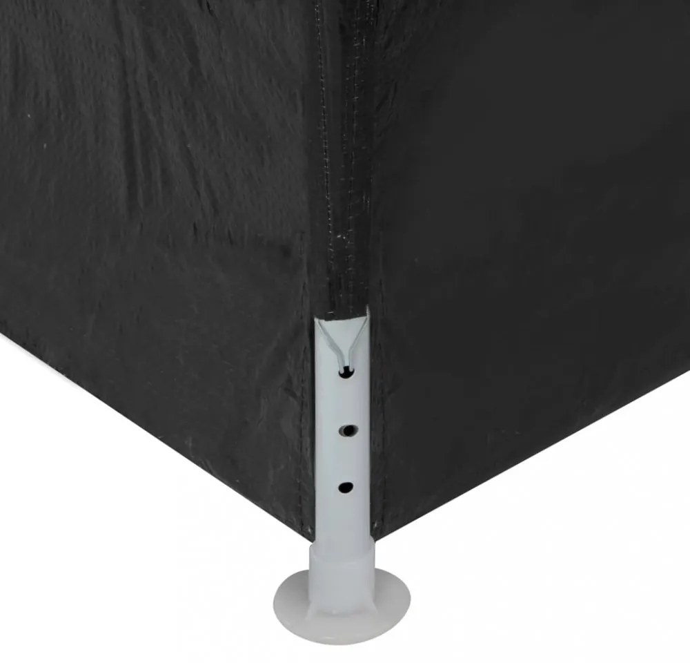 antracitszürke partisátor 3 x 6 m