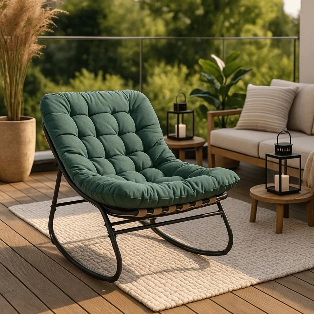 Hintafotel Zöld Párnával. AURORA