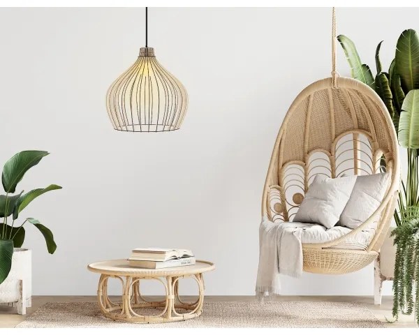 Csillár zsinóron BIG BARREL 1xE27/24W/230V