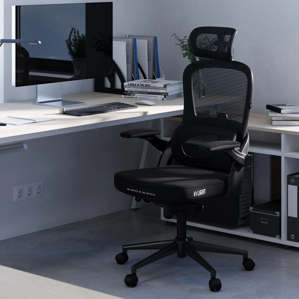 Ergonomikus irodai szék fekete Normal Size: Diablo V-Light
