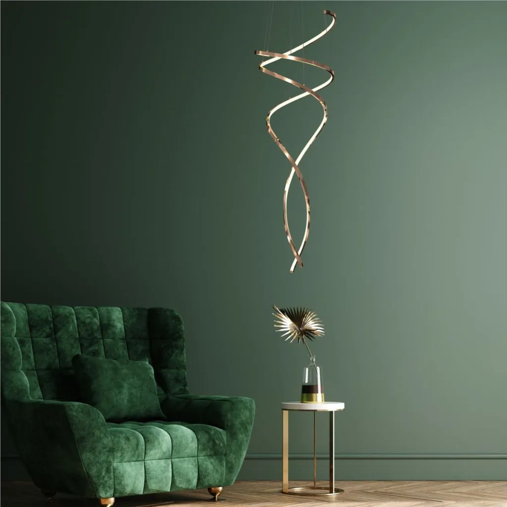 ZUMA LINE MD3127-2M-3GT COCO Modern Led Függesztett Lámpa Arany LED IP20