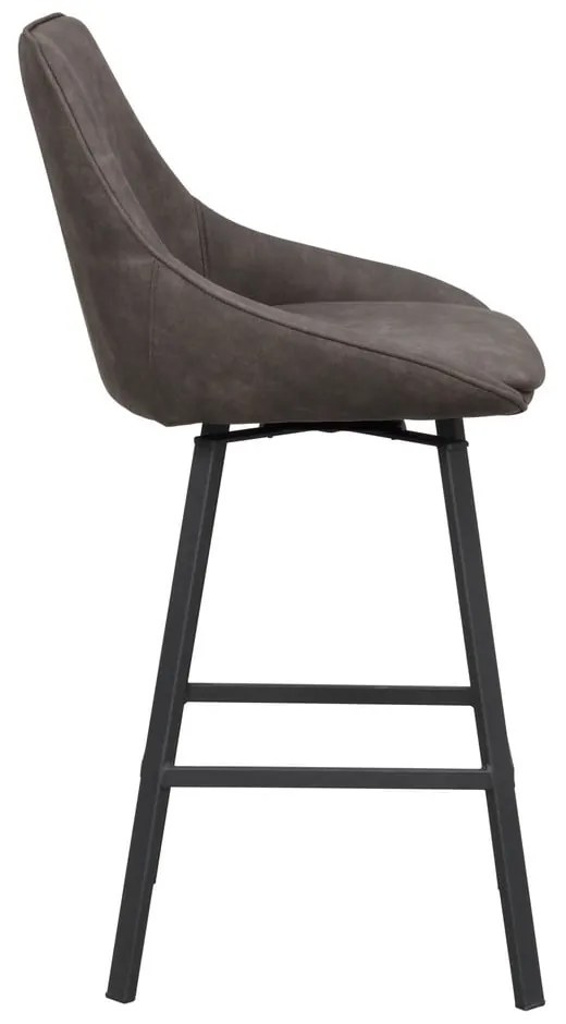 Szürke bárszék szett 2 db-os (ülésmagasság 65 cm) Alison – Rowico