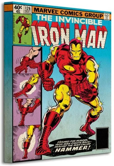 Vászonkép Marvel Iron Man (Hammer) 30x40cm WDC92201