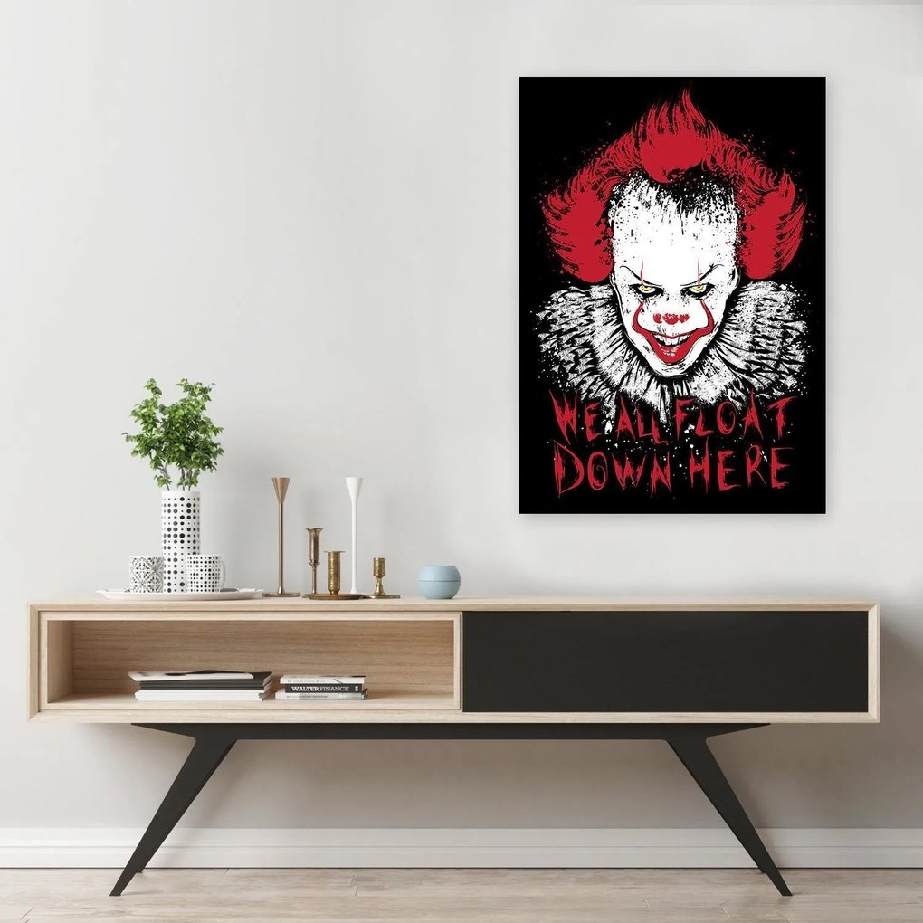 Gario Vászonkép Ijeszto bohóc Pennywise film Ez - Dr.Monekers Méret: 40 x 60 cm