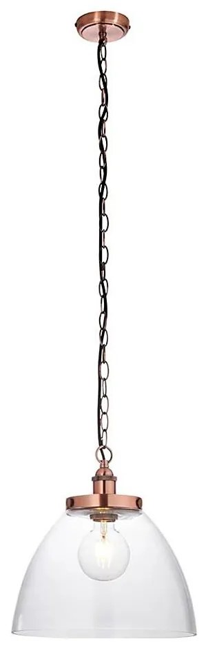 Endon 106895 - Láncos csillár HANSEN 1xE27/10W/230V rézszínű