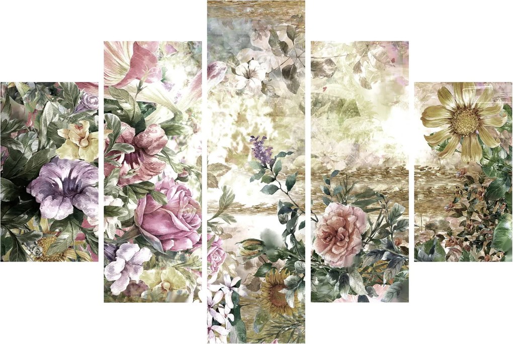 Kép - Design virágok (150x105 cm)