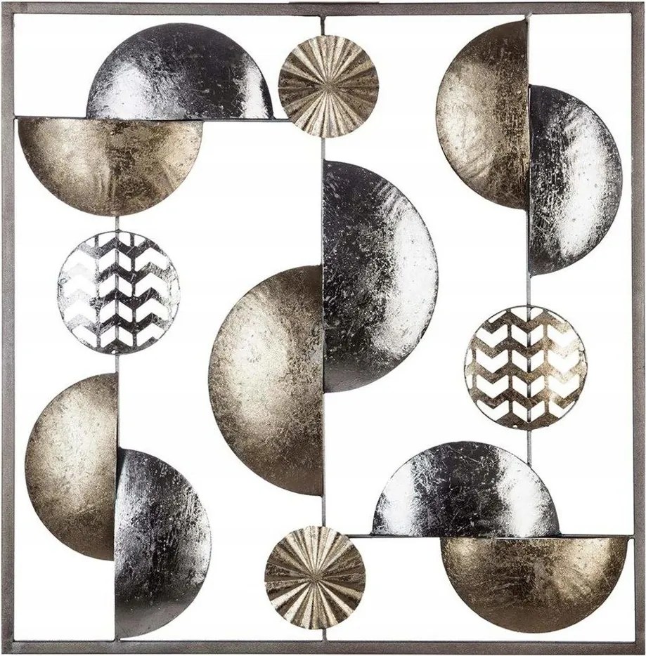 Ezüst-arany Fali Dekoráció Kép Formájában