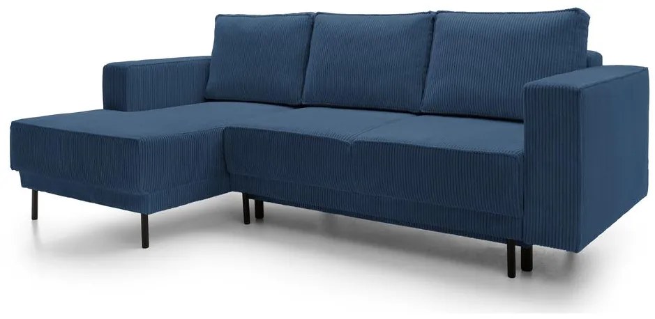 Sarokkanapé Rodriguez mini (B) (tengerészkék + fekete). Akció -15%. 1099141