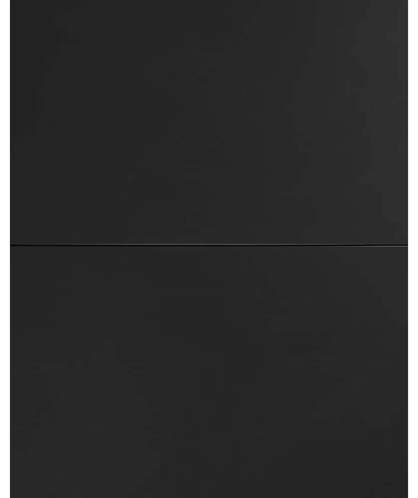 Fekete kerek bővíthető étkezőasztal üveg asztallappal ø 160 cm Vashti – Kave Home