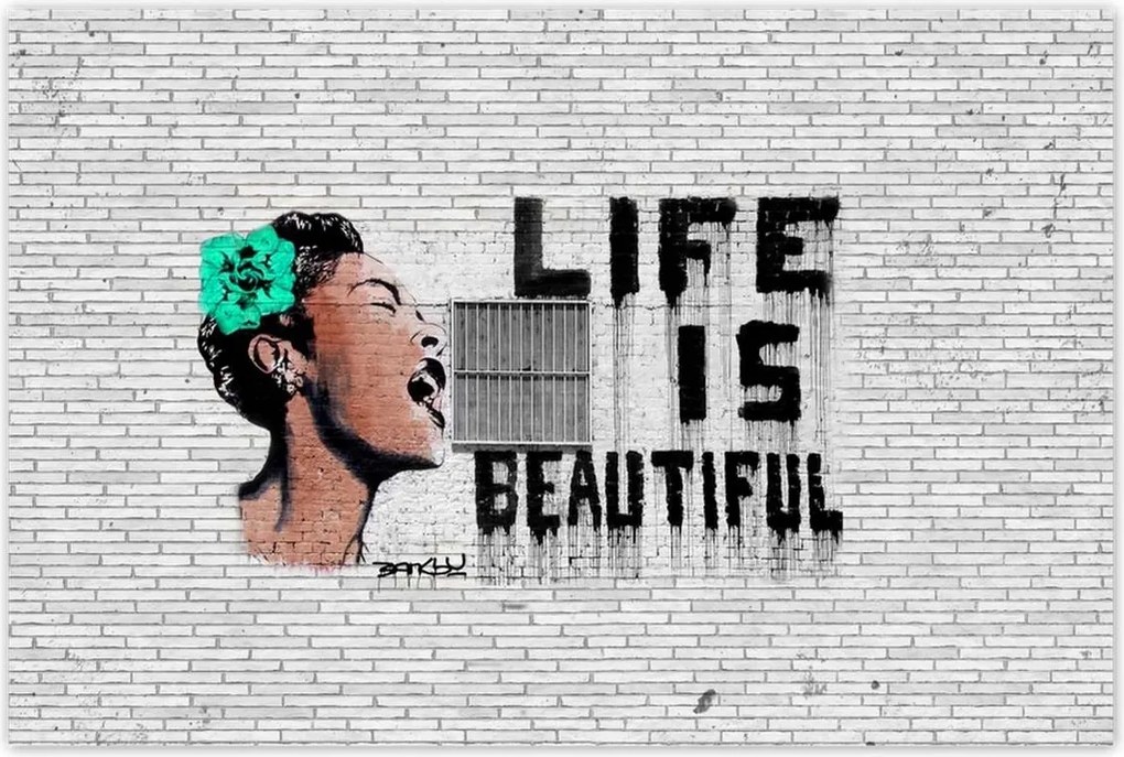 Poszterek 120x80 Banksy Life is beautiful