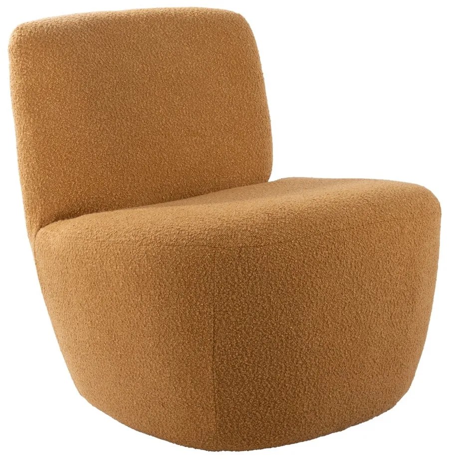 Sárga buklé fotel Ada – Leitmotiv