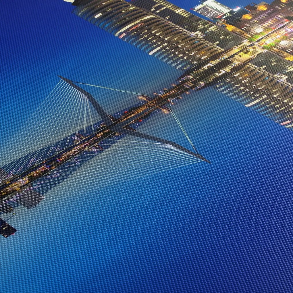 Kép - éjszaka Rotterdam (120x50 cm)