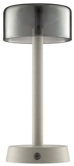 Brilliant - LED fényerőszabályozható, újratölthető érintésvezérelt asztali lámpa RAZOR LED/2,5W/5V 2700K IP44 szürke