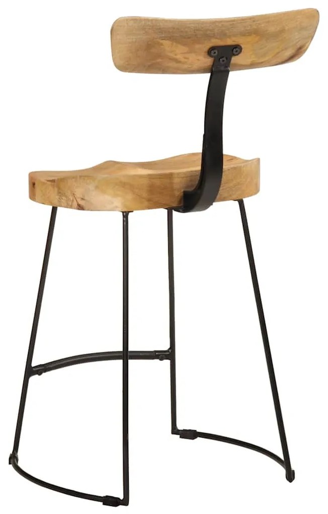 vidaXL Bárszékek 2 db 49x43x79 cm tömör fa Mango