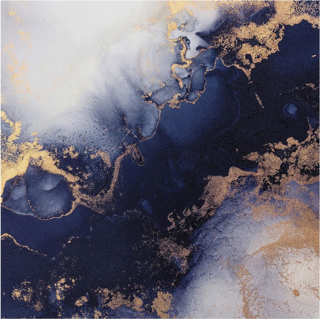 Dekoratív fotótapéta falra Könnyű összeszerelés Sötétkék hullámok 250x250 Ragasztó