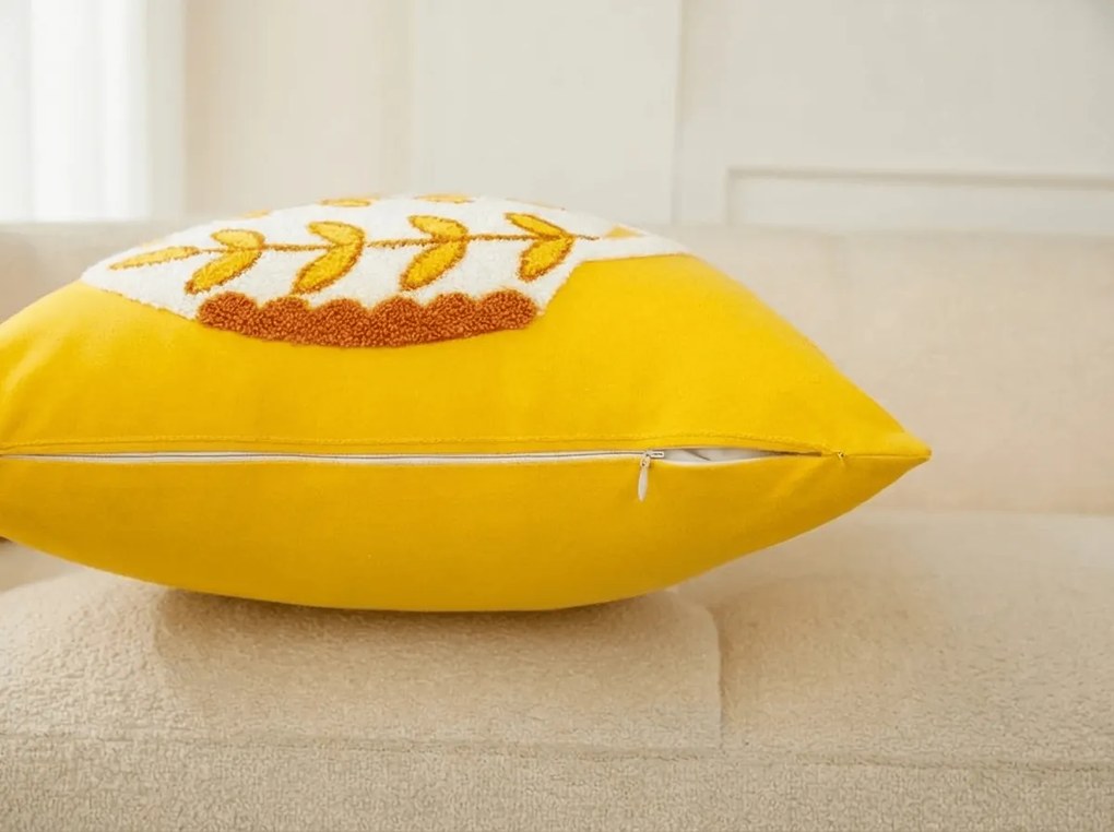 Párnahuzat VAZONIE 45x45 cm, sárga