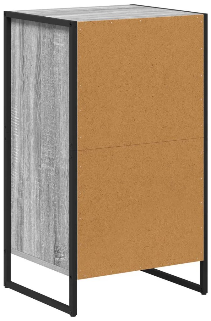 Széf fiókkal Szürke Sonoma 81 x 36 x 150.5 cm Faanyag
