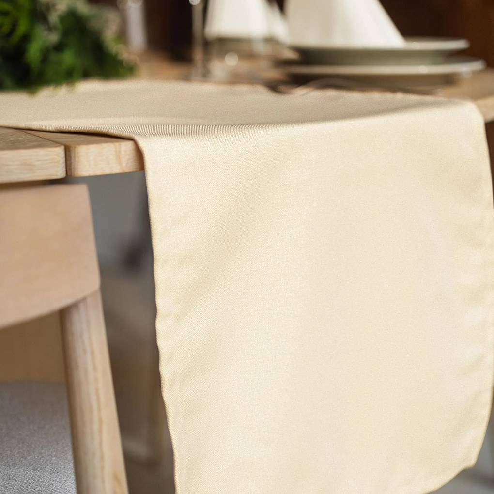 Goldea karácsonyi exkluzív asztali futó - arany csillogású 35x120 cm