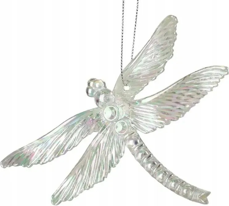 Santa Lila Szitakötő medál 4x10x13 cm