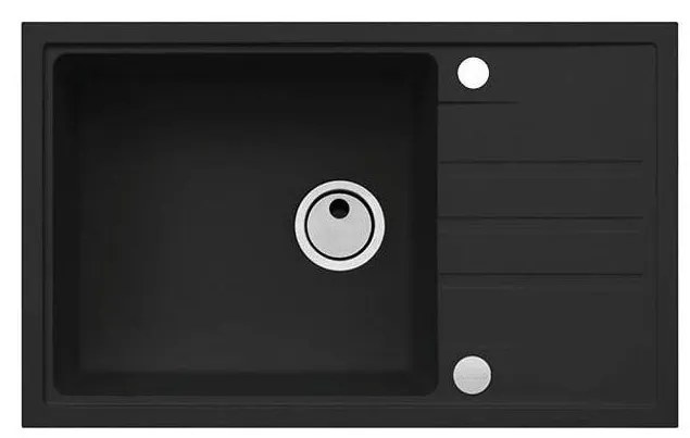 ALVEUS 1149117 - Mosogató INTERMEZZO 78x48 cm gránit/fekete