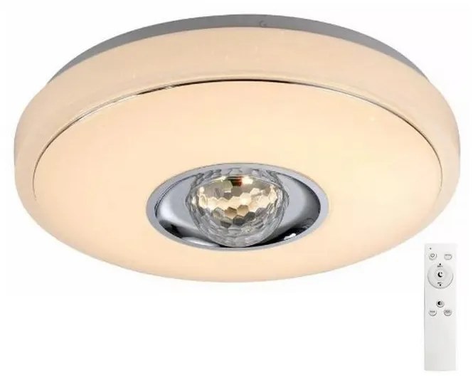 LED RGB Dimmelhető mennyezeti lámpa MAGIC DISCO LED/18W/230V + távirányító