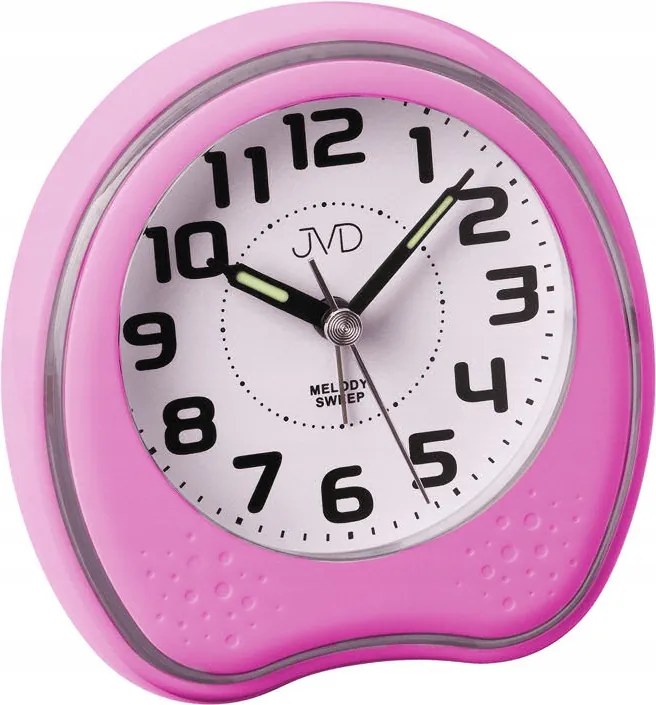 Rózsaszín Ébresztőóra Jvd SRP130.5 Csendes Mechanizmus Dallam